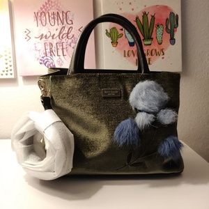 kate spade alecia court velvet small lenore